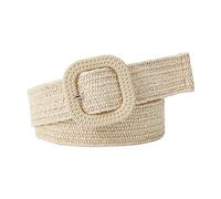 XFUYI Cinturón de Cintura para Mujer con Hebilla Colorida, cinturón Trenzado para Vestir, cinturón de Cintura Playero para Mujer