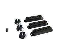XFUYI - Funda para Pastilla de Guitarra con 6 Orificios, Soporte para Punta de Bobina Simple, Juego de 2 perillas de 1 Tono, Accesorios de Repuesto para Funda de Pastilla, plástico ABS