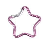 XFUYI Gancho de Bloqueo Resistente para Acampar, Pescar, Hacer Senderismo, Viajar, mosquetón de aleación de Aluminio con Hebilla de Escalada en Forma de Estrella.