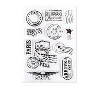 XFUYI Hermoso Sello de Silicona Transparente Blessing para Tarjetas de Navidad y Año Nuevo, Papel de Scrapbooking y Suministros para Hacer Arte.