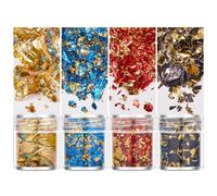 XFUYI Lujosas láminas Doradas para Resina y Papel Decorativo. Deslumbrantes láminas Doradas para proyectos artísticos.