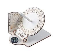 XFUYI Modelos de Reloj de Sol Reloj de Sol ecuatorial Modelos científicos Adornos de Escritorio de Reloj de Sol Herramienta de enseñanza de geografía para Estudiantes Madera