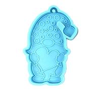 XFUYI Molde de Resina para Llavero de enanitos, Molde de Silicona para Llavero de San Valentín, Molde de Resina para joyería epoxi Hecho a Mano.
