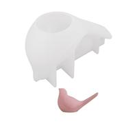 XFUYI Molde de Silicona Creativo para Velas con Forma de pájaro, moldes de Silicona para Manualidades, Textura de Silicona, Adecuado para Manualidades.