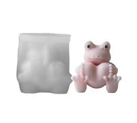 XFUYI Molde de Silicona Flexible para Velas con Forma de Rana, Molde de Resina con patrón de Rana, Suministros de Arte Hechos a Mano para decoración de Habitaciones.