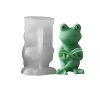 XFUYI Molde de Silicona Flexible para Velas con Forma de Rana, Molde de Resina con patrón de Rana, Suministros de Arte Hechos a Mano para decoración de Habitaciones.