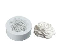 XFUYI Moldes de jabón de Flores, Molde de Silicona con Forma de peonía, Molde de fundición de Resina epoxi Artesanal, Herramienta para Decorar Pasteles