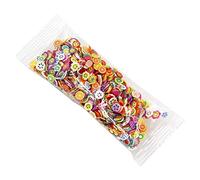 XFUYI Paquete de 1000 Rellenos de Resina de Arcilla, con Formas variadas, para Decorar Pasteles, Mariposas y Frutas.