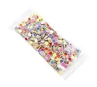 XFUYI Paquete de 1000 Rellenos de Resina de Arcilla, con Formas variadas, para Decorar Pasteles, Mariposas y Frutas.