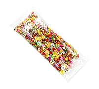 XFUYI Paquete de 1000 Rellenos de Resina de Arcilla, con Formas variadas, para Decorar Pasteles, Mariposas y Frutas.