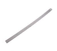 XFUYI Regla Recta de Acero Inoxidable de Doble Cara compacta, Herramienta de medición de 50 cm/20 Pulgadas y graduación métrica, Acero Fino