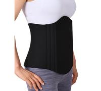 XFUYI Tabla Abdominal 360 s, Tabla de Espuma para después de la liposucción, Tabla para Envolver la Cintura y el Abdomen para la recuperación, tamaño Negro