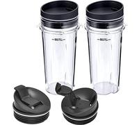 XFUYI Vaso Ninja 16 oz, Vaso Individual con Tapa y Tapa hermética, exprimidor, Botella para Beber, frascos para Beber para Viajes