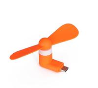 XFUYI Ventilador pequeño con Puerto USB C para Exteriores, portátil, Tipo C, para teléfonos y tabletas