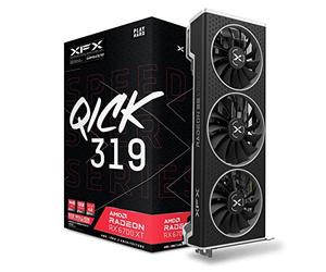 XFX Speedster QICK319 AMD Radeon RX 6700 XT - Tarjeta gráfica para Juegos (12 GB, GDDR6, HDMI 3xDP, AMD RDNA 2 RX-67XTYPBDP)