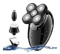 XFXDBT 4in1 Impermeable Cortapelos Precisión Electrónico Recortador De Barba Inalámbrica Kit De Cortepelo Afeitadora Corporal Para Hombres Negro Recargable Con Usb