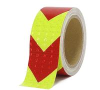 XFXIA Cinta Reflectante Adhesiva Roja y Amarilla 20M*5CM, Res Istente Al Aguapegatinas Reflectantes Cinta De Seguridad Autoadhesiva para Coche Camión Motocicleta Barco Bicicleta Remolque Camper