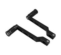 XFYESL Clavijas de Cambio traseras/DelanterasPalanca Camb Pedales de cambio de marchas para motocicleta, con punta y talón, aptos para Touring, color negro.