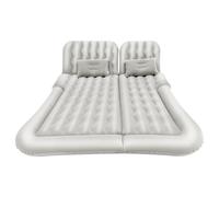 XFYESL Colchón de Aire portátil Cama Inflable Plegable, Juego de colchón Inflable portátil, Asiento Trasero de Coche, cojín de Cama de Aire Flocado para Dormir Cama para Dormir Coche(Gray)