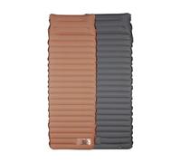 XFYESL Colchón de Aire portátil Colchón de Aire Grueso para Dormir, Cama Inflable empalmada, Estera de Picnic en la Playa, Tienda de campaña, cojín de Aire Cama para Dormir Coche(Chocolate)