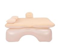 XFYESL Colchón de Aire portátil Colchón Inflable para Coche con 2 Almohadas, Comodidad Mejorada, Soporte Estable, Cama portátil para Asiento Trasero de Coche Cama para Dormir Coche(Beige)