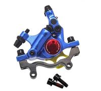 XFYESL Freno de Tambor de Banda Trasera Pinza de Freno de Disco mecánico HB100, Kit de Pinza de Freno de 2 pistones, Bicicleta hidráulica Trasera y Delantera para Bicicleta de montaña(Blue Rear)