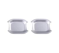 XFYESL Manilla Tirador Lateral Accesorios para manijas de puertas compatibles con Jeep compatibles con Wrangler y Rubicon (2018-2021). Maneta De Portón Trasero(2 door bowl A-silver)