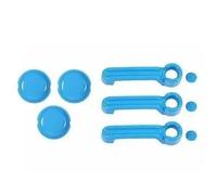 XFYESL Manilla Tirador Lateral Cubierta decorativa para manija de puerta trasera de coche, compatible con Jeep compatible con Wrangler JK 2007-2017 Maneta De Portón Trasero(2 door light blue)