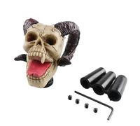 XFYESL Marchas velocidad de Coche Pomos de Palanca de Cam Perilla de cambio de marchas para coche, con cabeza de calavera, apta para transmisión manual Perilla de cambio de marchas giratoria(B)