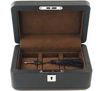 XFZJCHAP Caja para Guardar Relojes con 3 Compartimentos, cojín extraíble y Exterior de Piel sintética: Elegante y Moderna