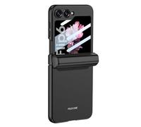 XFZJCHAP Caso de Samsung Galaxy Z Flip 6, Bisagra de Succión Magnética Soporte S-Pen, Case de teléfonos móviles con Todo Incluido con Caja Protectora de Pantalla de Vidrio Templado, Negro