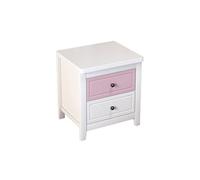 XFZJCHAP Mesa Auxiliar de la Cama Gabinete de la cabecera del hogar Dormitorio del gabinete Lateral del gabinete del Lado del cabecilla del Armario de 2 cajones de Cajas nocturnas (b)