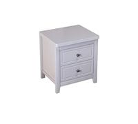 XFZJCHAP Mesa Auxiliar de la Cama Gabinete de la cabecera del hogar Dormitorio del gabinete Lateral del gabinete del Lado del cabecilla del Armario de 2 cajones de Cajas nocturnas (b)