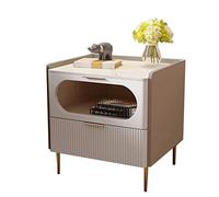 XFZJCHAP Mesa Auxiliar de la Cama Instalación de Madera Gratis Bedside Bedside Gabinet State Night Night Stand (1 19.7 pulgadas/50 cm)