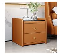 XFZJCHAP Mesa Auxiliar de la Cama Moder Wood Dormitorio Pequeño gabinete de Cama de la Cama Nights Standing Night Stand (Naranja)