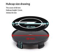 XGAGCF Coche Rueda Centrales Tapas Tapacubos Aluminio Buje Badge Emblema, para Opel 68mm Auto Llantas Centro Decorativa Cubierta Accesorios