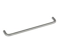 GRIMME Tirador Emer LA 192 mm - Tirador ancho 200 mm - Tirador elegante y atemporal para muebles, acero inoxidable cepillado