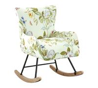 XGANGM Fundas Sillas Mecedora con Brazos Elastica Fundas Sillón Relax Fundas Silla de Lactancia Escandinavo Sillón Mecedora Cubiertas Protectoras para Salón Dormitorio Balcón Sala,#1,1PC