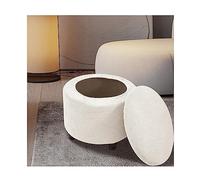 XGANGM Redonda Funda Otomana Elástica Funda de Puff Taburete Redondo Almacenaje Funda para Reposapiés Diámetro 45~65cm H 33~40cm Cubierta Otomana Taburete Sofá Protector,#4,2pcs