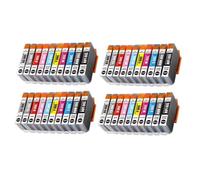 XGdEKA 10 20 30 40 50pcs PFI 300 PFI300 Reemplazo de Cartucho de Tinta Compatible con el Color para Suministros de Impresora de Tinta Universal de Impresora ImagePrograf Pro 300(PFI-300-30pcs 4set)