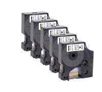 XGdEKA 10pcs 12 mm de Cinta D1 45013 45010 45018 45024 Cinta de Etiqueta Compatible para LabelManager 160 280 y Fabricantes de Etiquetas similares ColorPop(5PK Black on White)