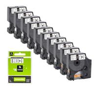 XGdEKA 10pcs 18443 Etiquetas de Cinta de Etiqueta de 9 mm en Blanca Compatible con 18443 Cinta Funciona con 4200 5000 5200 6000 Fabricantes de Etiquetas