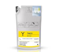 XGdEKA 1100ml T46C8 T46C2 T46C3 T46C4 Dye SUBLIMACIÓN Tint Pack Compatible con F6370 F9470 F9470H SC-F6370 SC-F9470 SC-F9470H PRINTERES(46C4-Yellow)