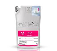 XGdEKA 1100ml T46C8 T46C2 T46C3 T46C4 Dye SUBLIMACIÓN Tint Pack Compatible con F6370 F9470 F9470H SC-F6370 SC-F9470 SC-F9470H PRINTERES(T46C3-Magenta)