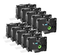 XGdEKA 18 24 36 mm 10pk Grabado de Etiqueta de Plantilla de Grabado compatibles con PT530 PT550 E200 Modelos Ste141 Ste151 Ste161 y Fabricantes de Etiquetas similares(36mm)