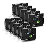 XGdEKA 18 24 36 mm 10pk Grabado de Etiqueta de Plantilla de Grabado compatibles con PT530 PT550 E200 Modelos Ste141 Ste151 Ste161 y Fabricantes de Etiquetas similares(24mm)