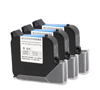 XGdEKA 25. Cartucho de Tinta de 4 mm para la Impresora de Mano Eco solvente Invisible Invisible 600 ppi Fecha de caducidad Compatible con impresoras estándar(25.4mm Black 3pcs)