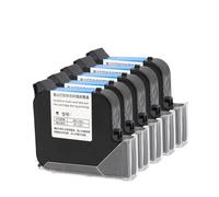 XGdEKA 25. Cartucho de Tinta de 4 mm para la Impresora de Mano Eco solvente Invisible Invisible 600 ppi Fecha de caducidad Compatible con impresoras estándar(25.4mm Black 5pcs)