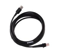 XGdEKA 2pcs 3M USB Recto Compatible con Dataalogic D100 GD4130 QD2130 GD4430 QW2120 QD2100 ESCANTORES DE BARCODADORES CORDAD