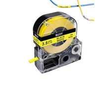 XGdEKA 3. 5 mm de 5 mm 11 mm Su5S Compatible Heal-Shrink Tube LK-4WBA5 SU5Y SU11S SU11Y SU3W SU3Y TEQUETA Etiqueta Compatible con EL MATERENTE Lata LW-300 400(3.5mm Yellow)